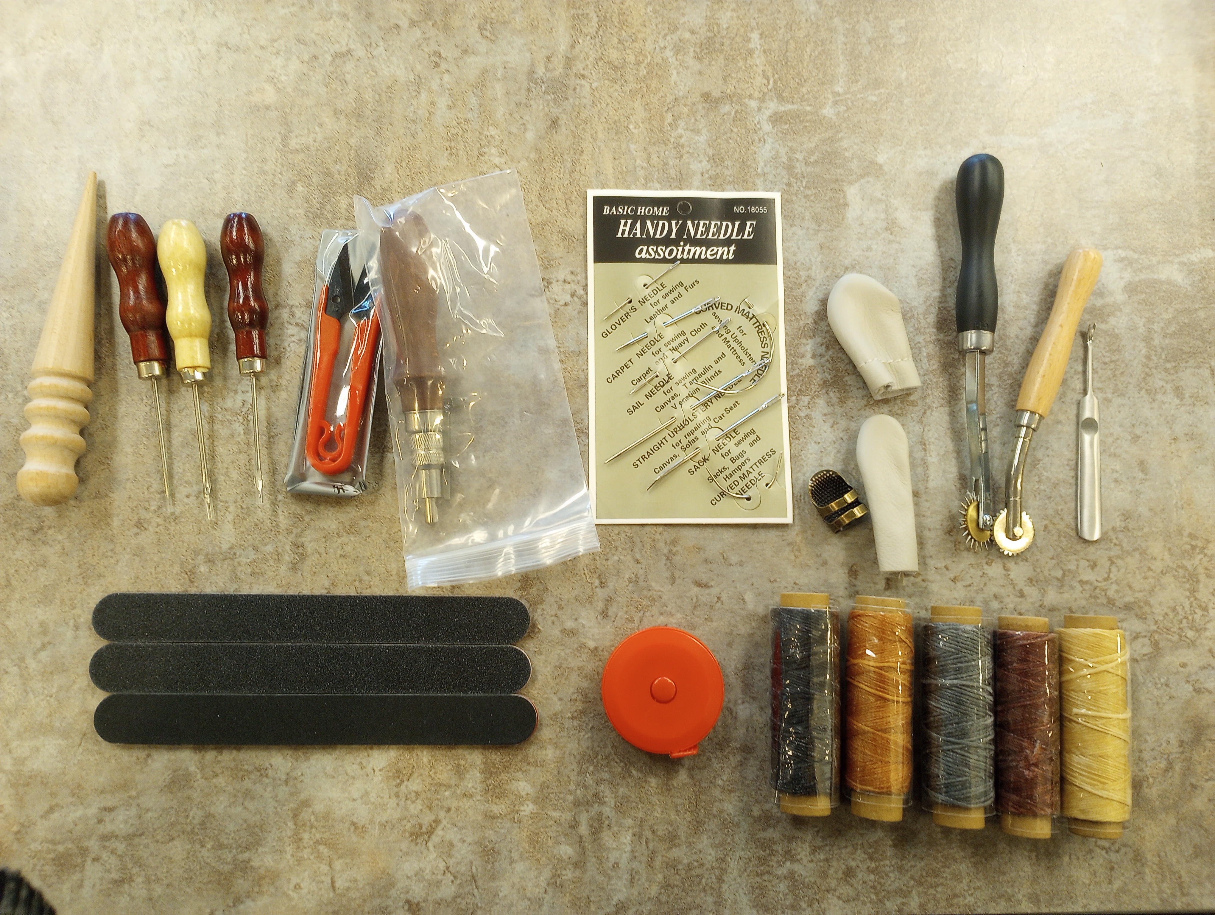 Image of leather crafting tools