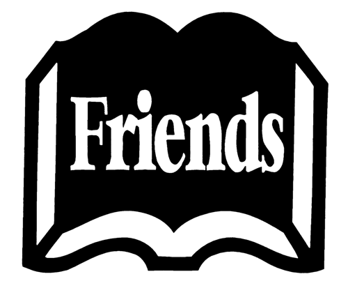 The Friends logo is an open book with the word Friends printed on it.