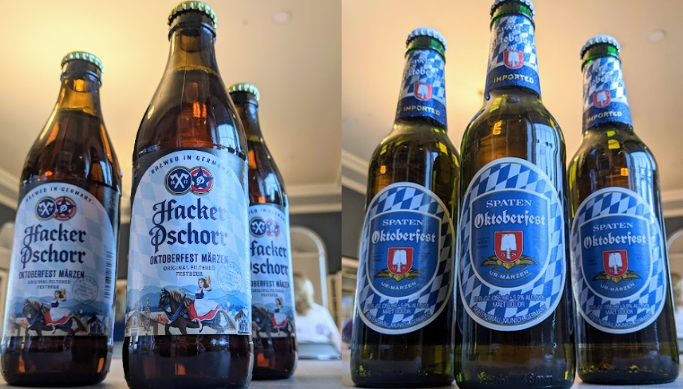 Oktoberfest beers in the Community Room. 