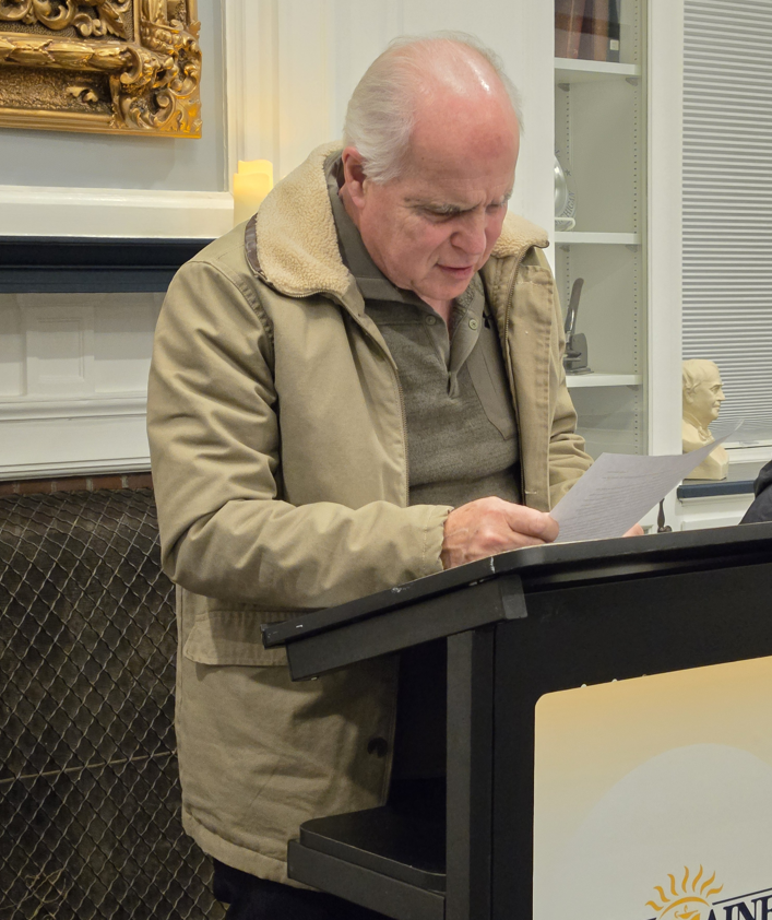 Lewis Brennan's essay read aloud by Michael Fitzgerald, his grandfather