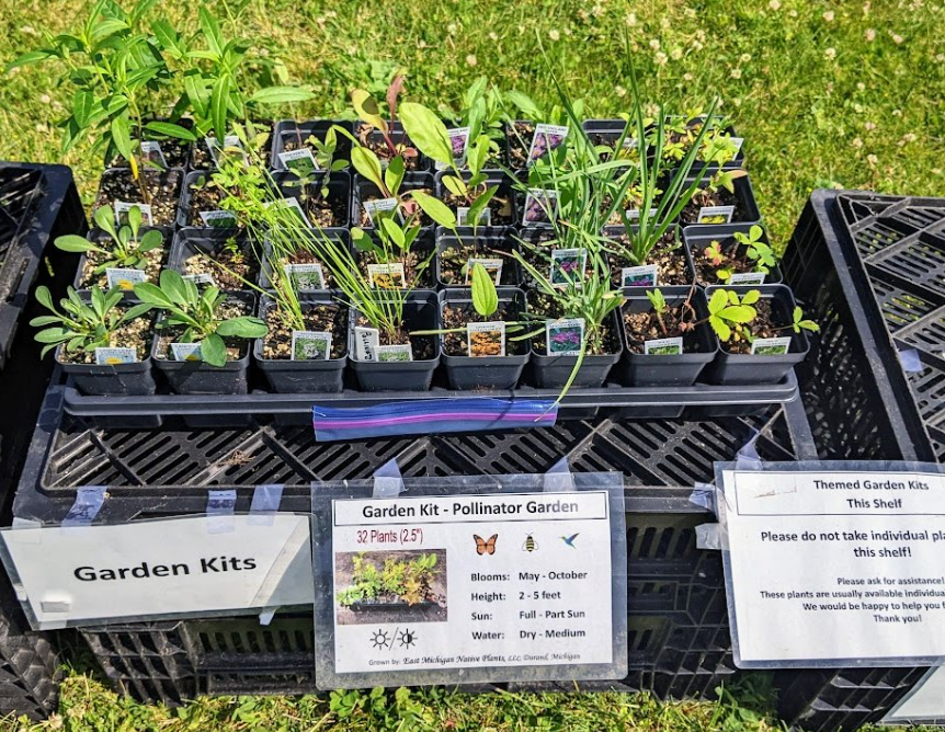 A garden kit from the Native Plant Sale in 2025. 