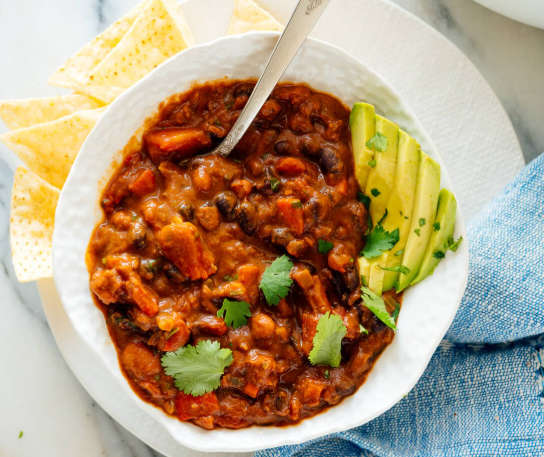 Vegetarian chili. 