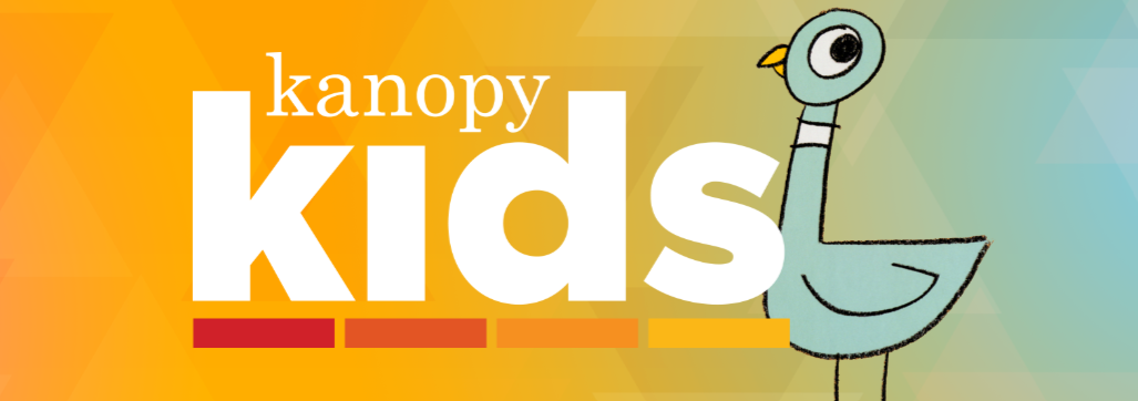 Kanopy Kids logo with image. 