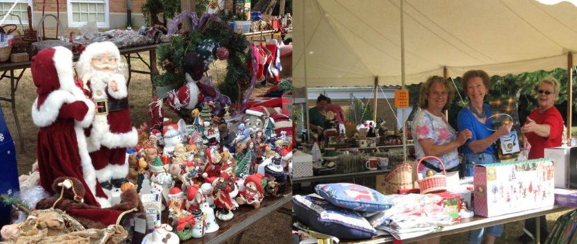 Photos of the Christmas in July sale on Cromaine's South Lawn. 