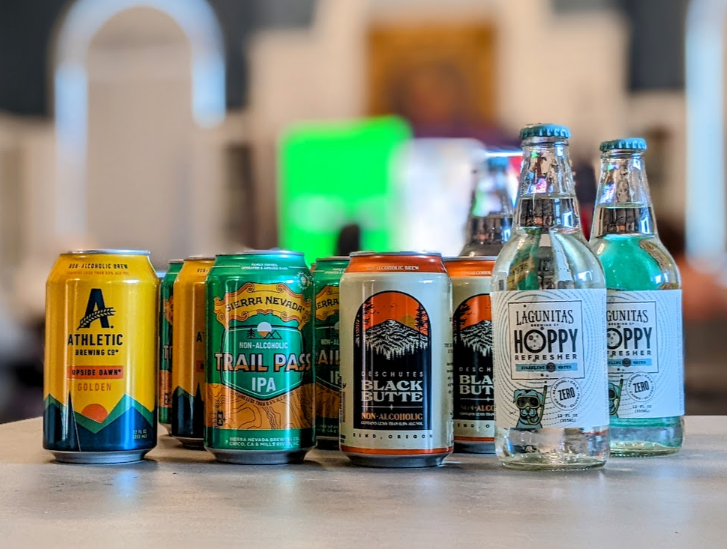 Non-Alcoholic beers in the Community Room. 