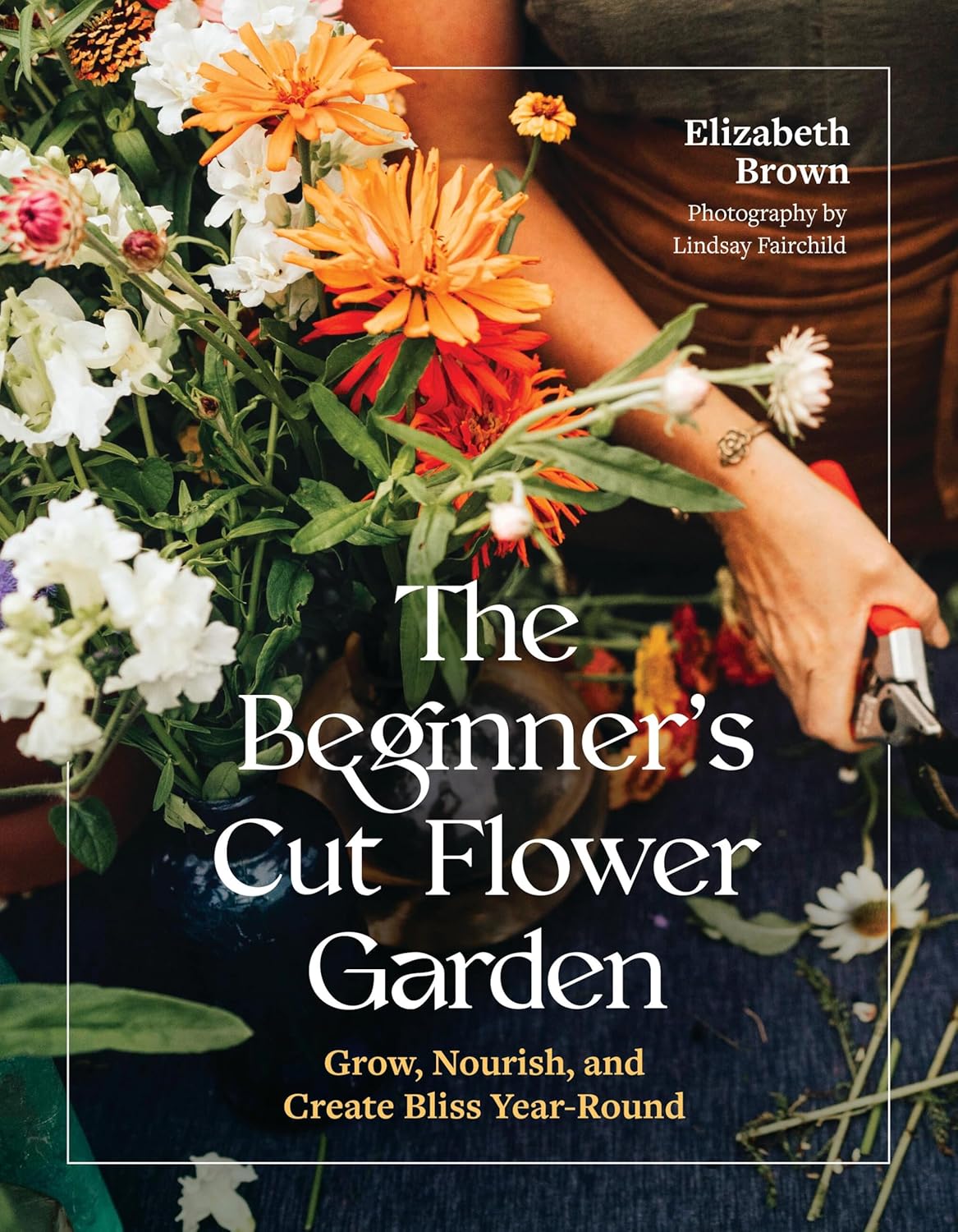 Book cover for "The Beginner's Cut Flower Garden"