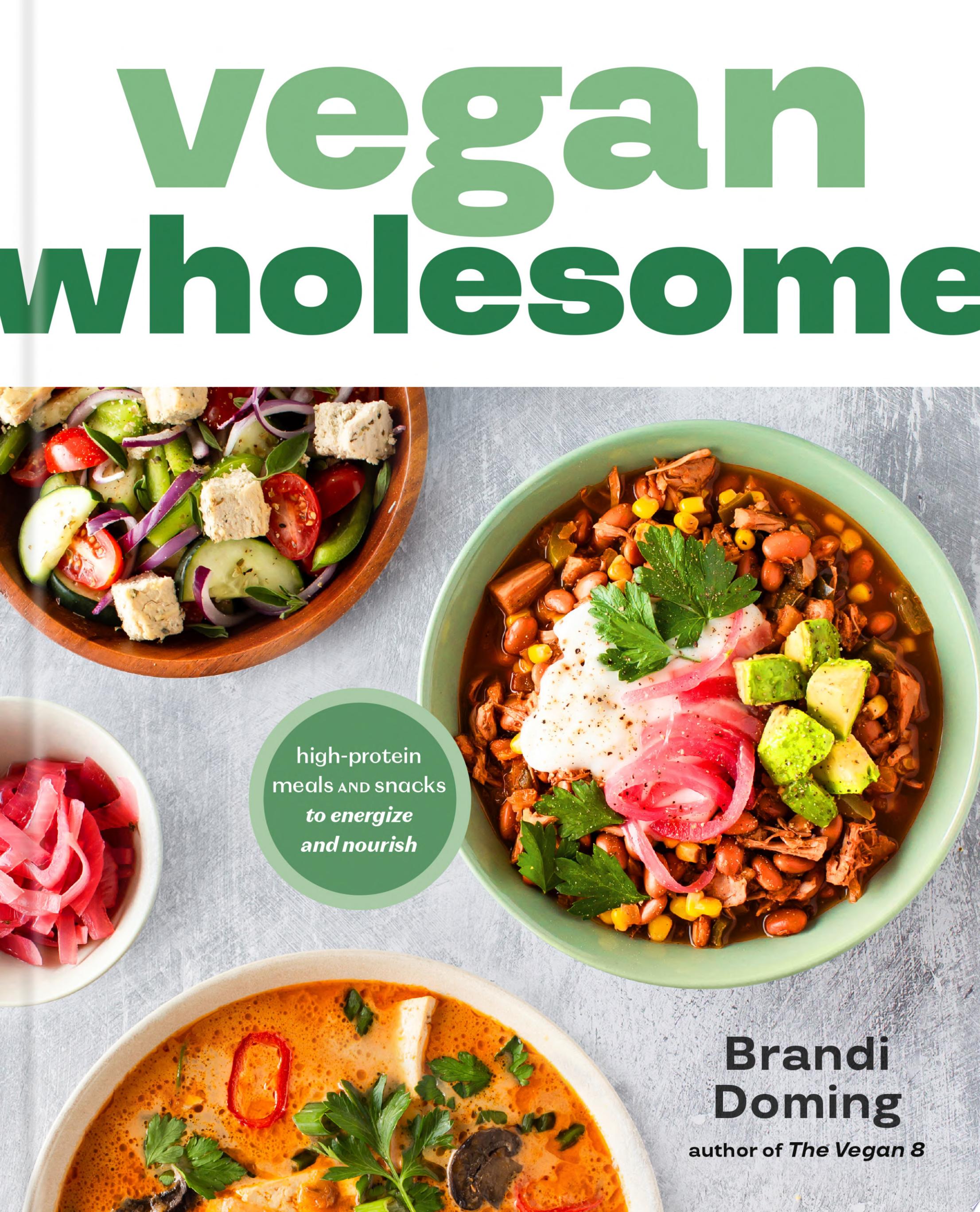 Book cover for "Vegan Wholesome"