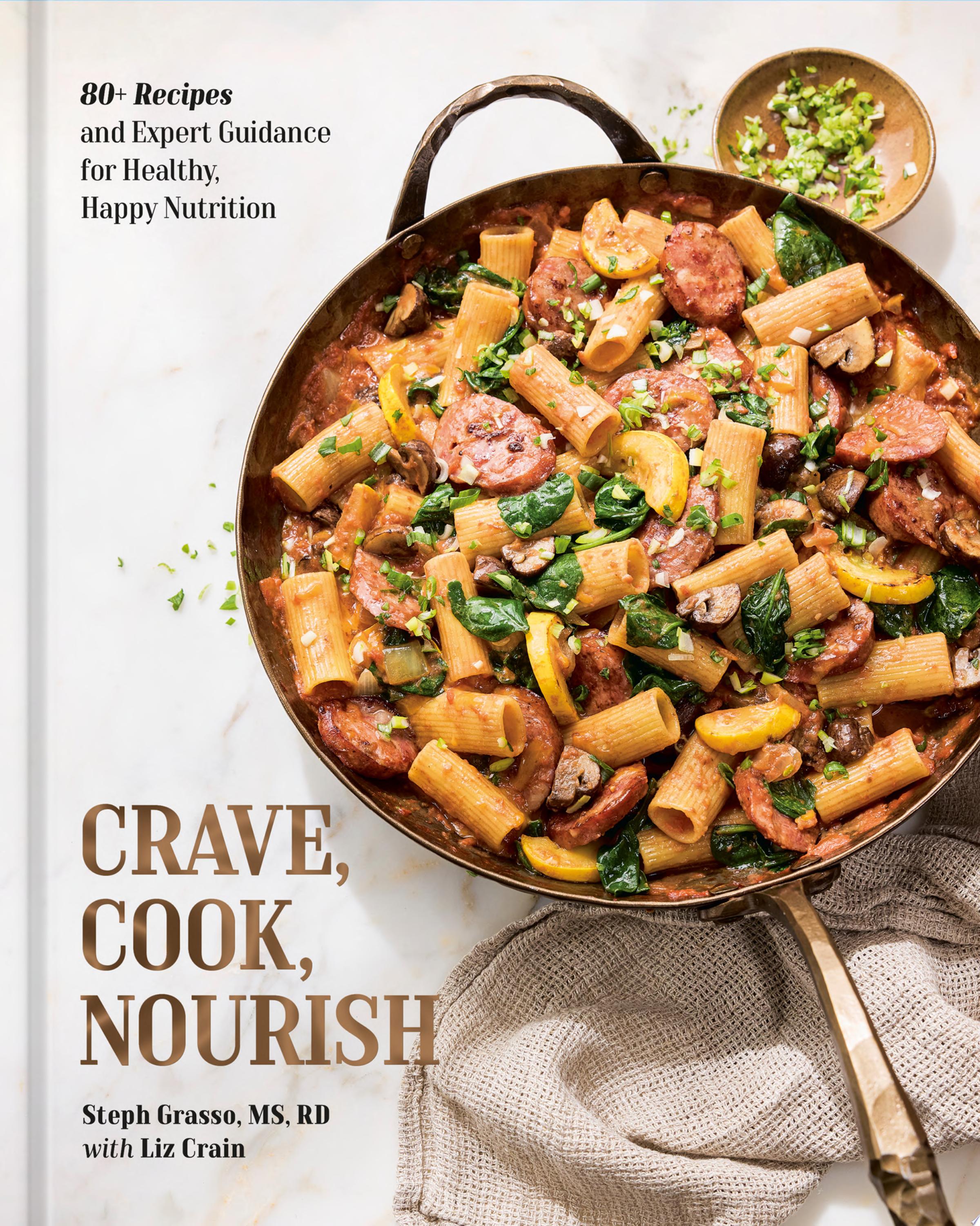 Book cover for "Crave, Cook, Nourish"