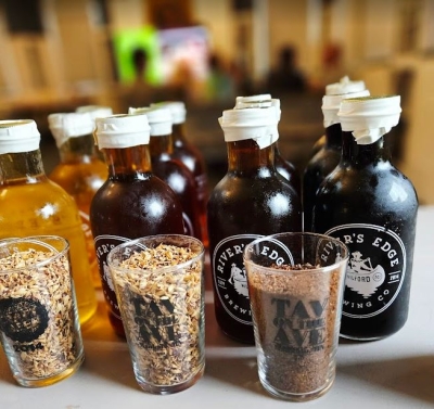 A variety of beers and malts. 