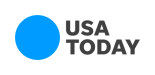 The words USA Today to the right of a blue circle.