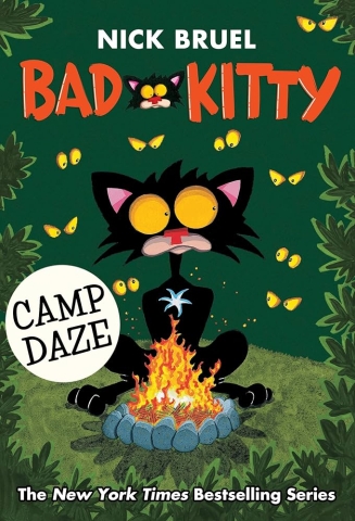 Book cover for Bad Kitty: Camp Daze by Nick Bruel. 