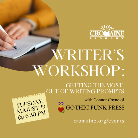 Program graphic featuring an image of a journal being written in. 