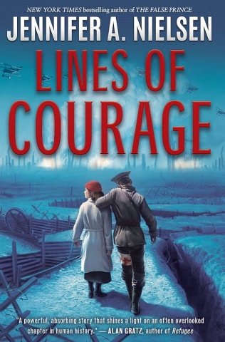 Book cover for Lines of Courage. 