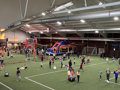 A look at a previous Indoor Field Day at 242 Community Center. 