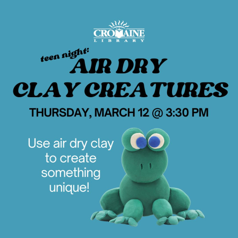 Teen Night: Air Dry Clay Creatures 