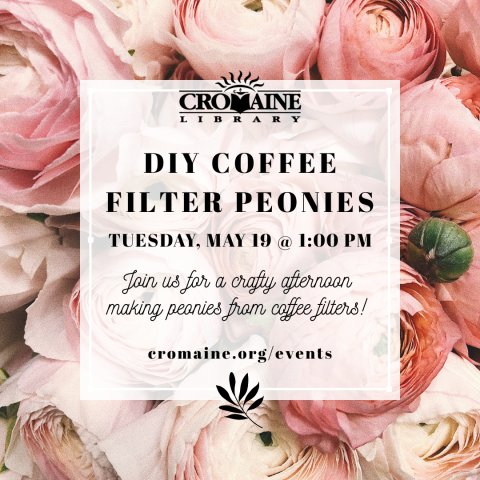 Coffee filter peonies 