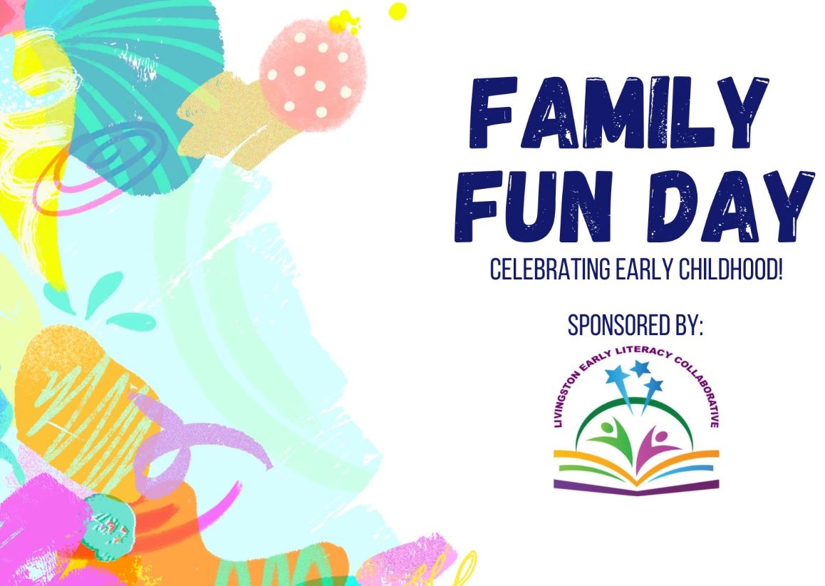Colorful graphic promoting Family Fun Day