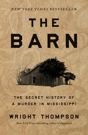 Cover of book depicting a barn and trees