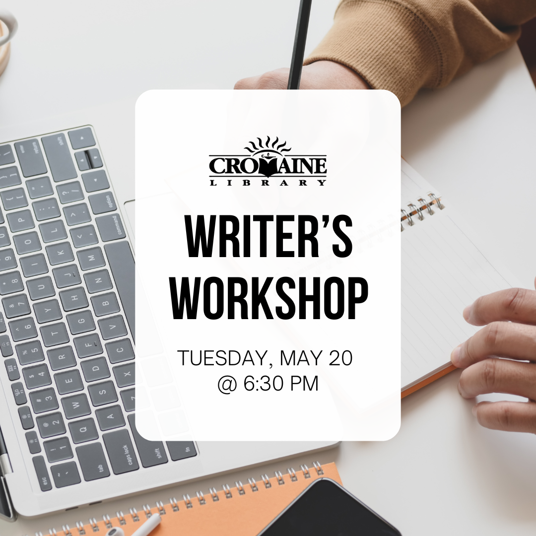 Program graphic featuring an image of a laptop on a desk with a notebook. 