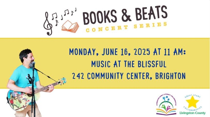 Program graphic featuring an image of Evan playing guitar. 