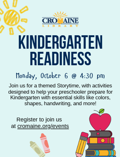 Flyer for Kindergarten Readiness. 