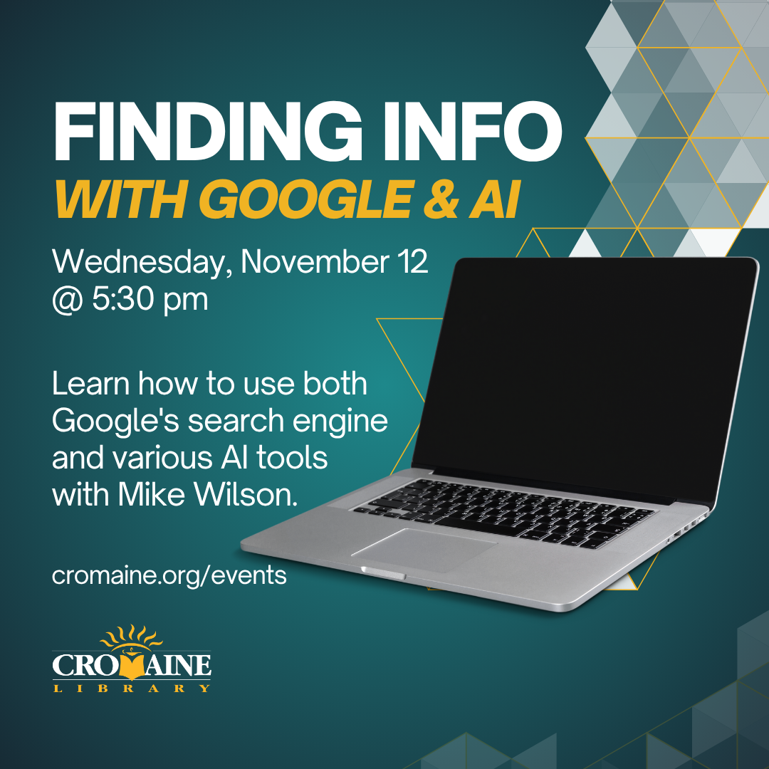 Program graphic featuring an image of a laptop. 