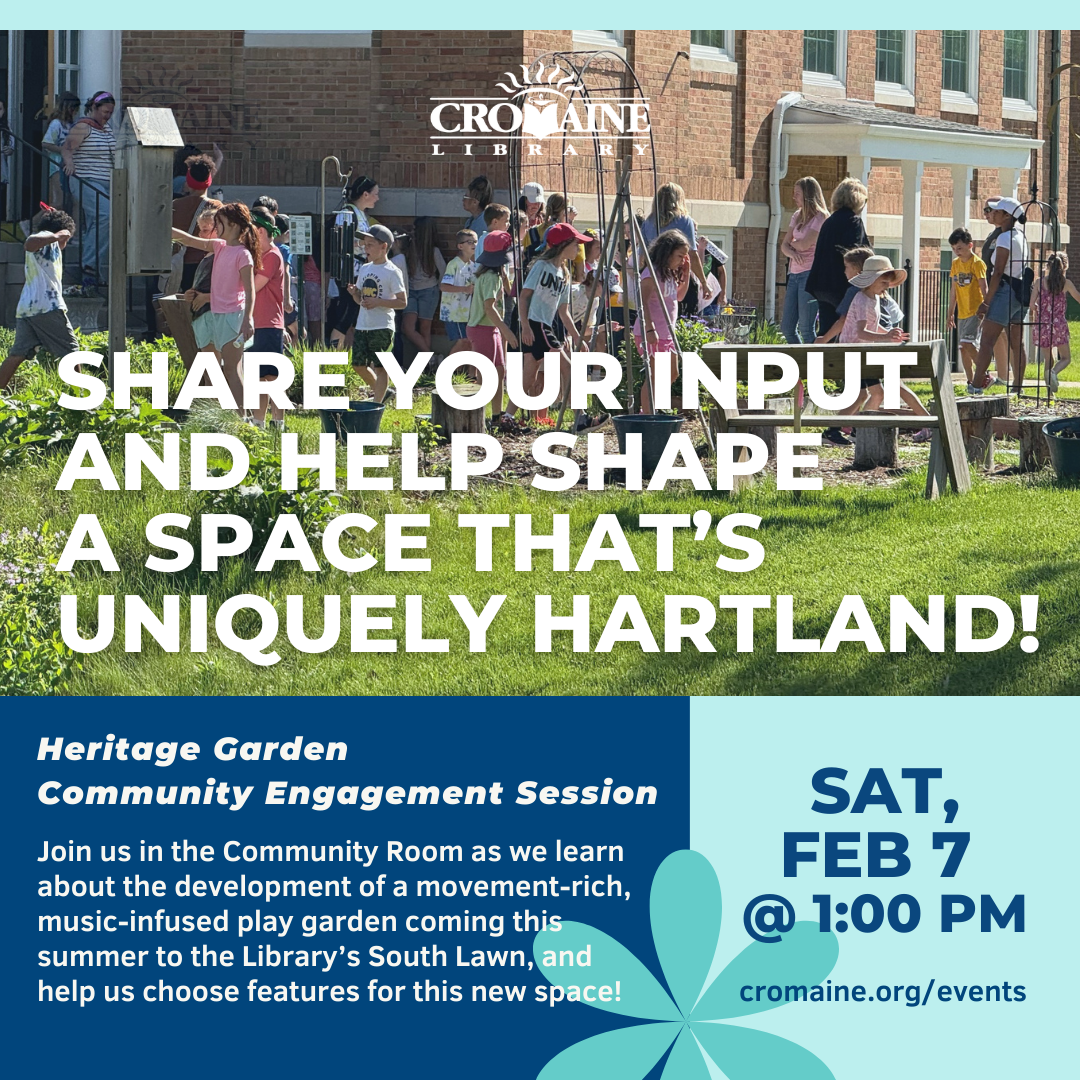 Heritage Garden Session flyer. 