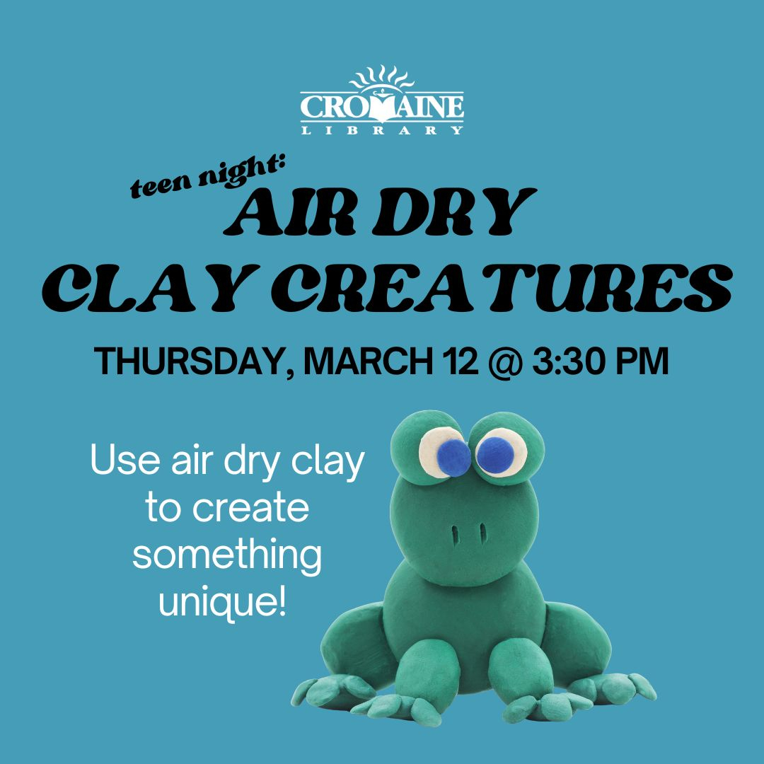 Teen Night: Air Dry Clay Creatures 