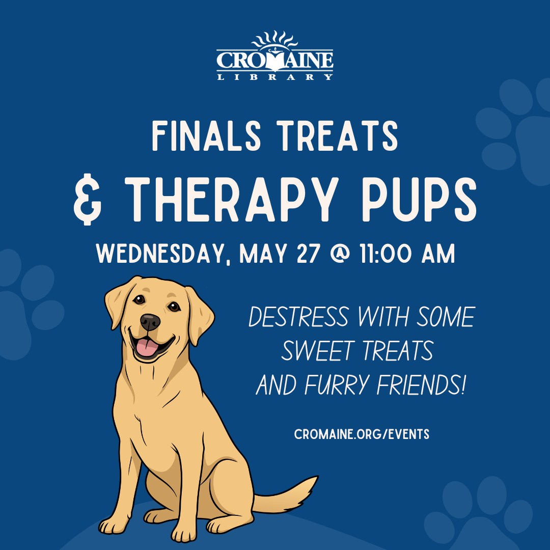 Finals treats and therapy pups 