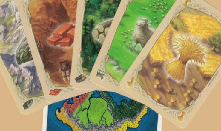 Catan cards. 